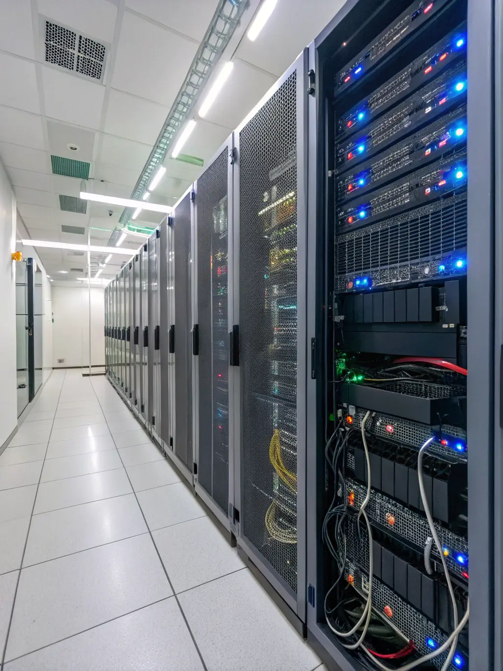 An image of a cloud data center, emphasizing the scalability and cost-effectiveness of DataTel 360's cloud solutions.