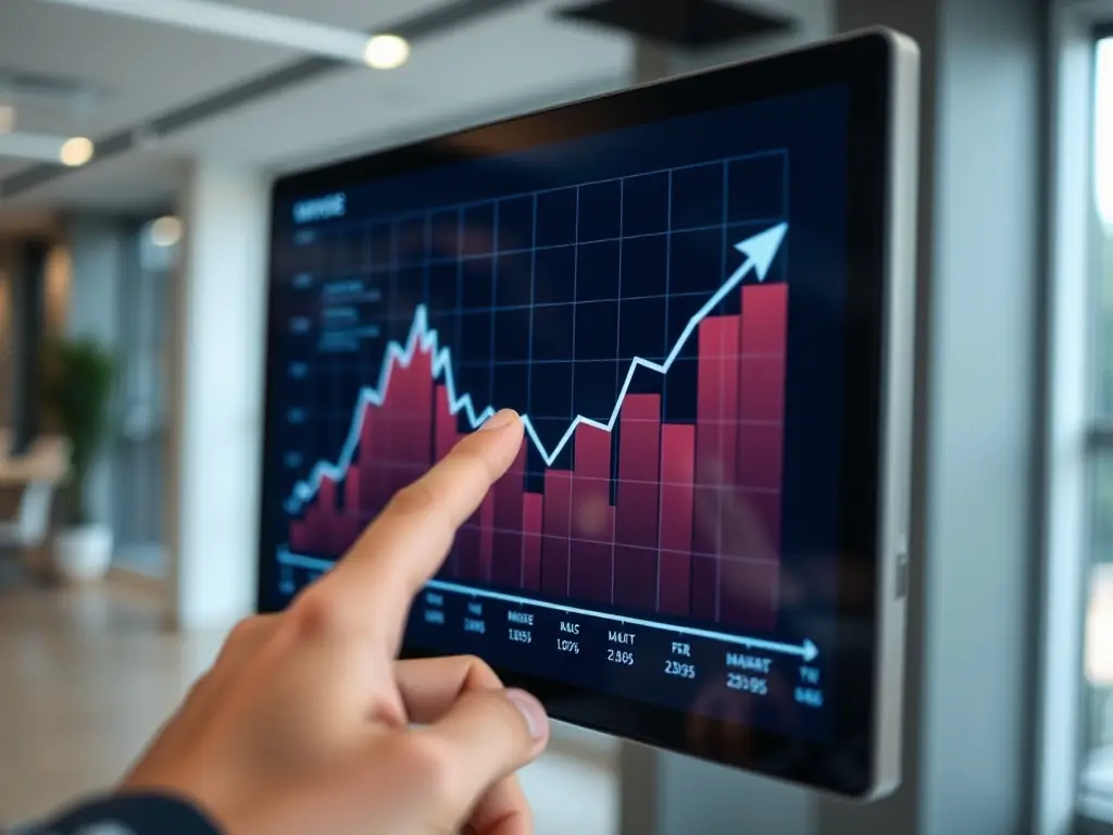 A graph showing improved ROI after implementing Telecom Expense Management, with a clear upward trend in savings and efficiency.