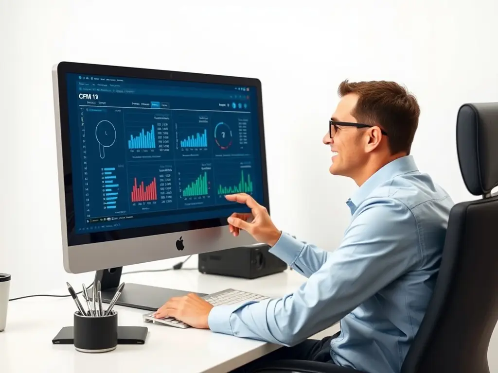 A screenshot of a CRM system integrated with the VoIP system, showing call logs and client information synced seamlessly.