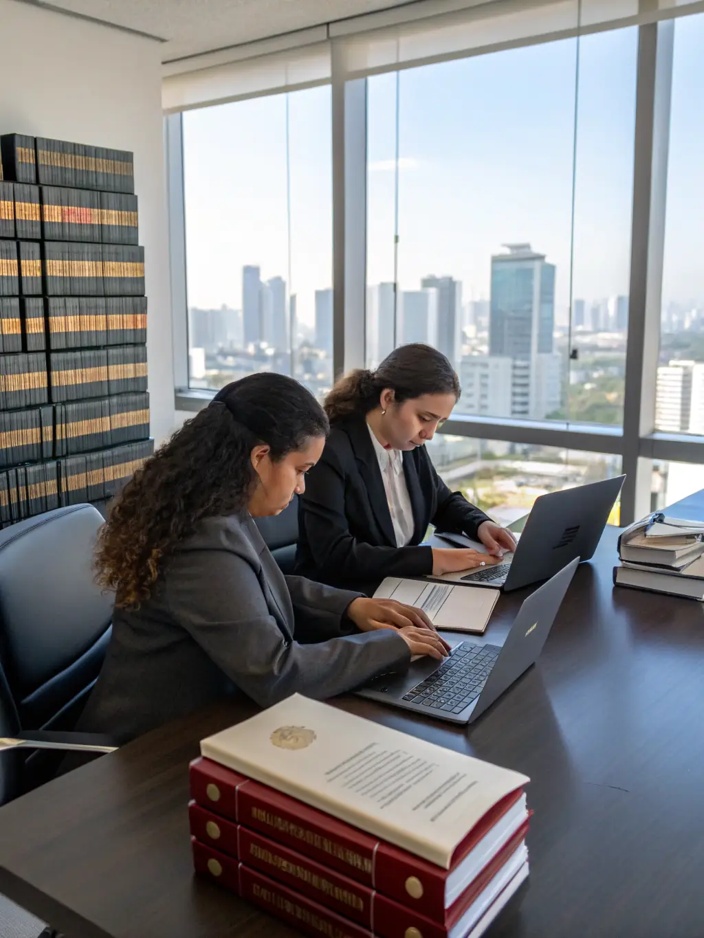 A law firm utilizing internet failover to ensure constant connectivity for critical legal research and client communication, demonstrating uninterrupted service.