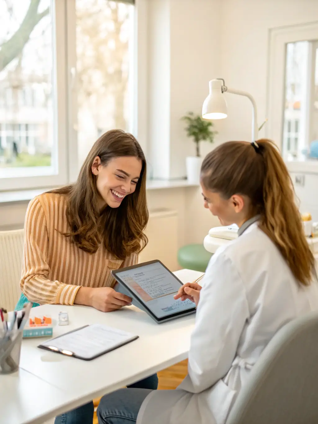 A dental practice with a secure Wi-Fi network for patient check-in and digital record access, emphasizing a modern and efficient environment.