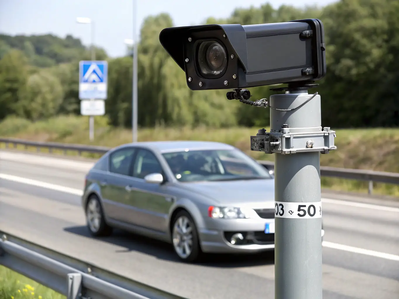 An image showcasing a security camera capturing a license plate with clear visibility, demonstrating the accuracy of the license plate recognition technology.