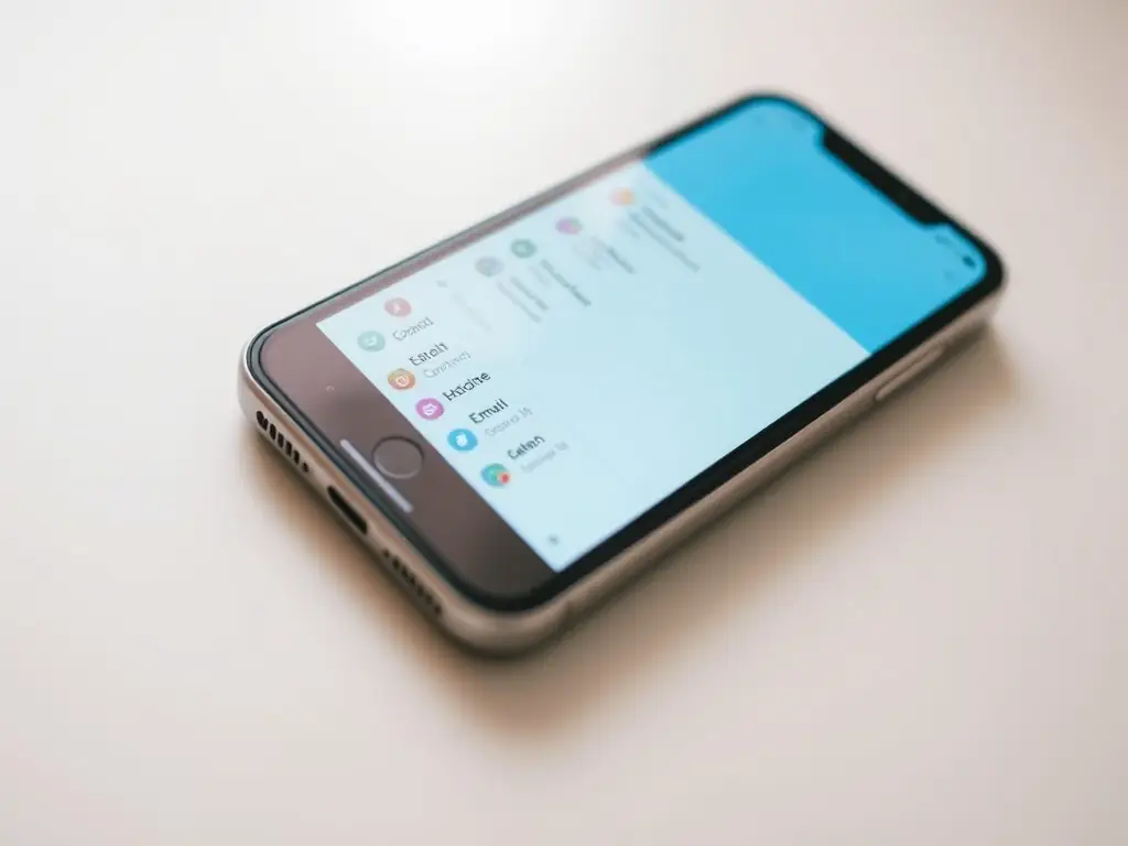 An image of a smartphone displaying a voicemail message with an email icon, representing the voicemail-to-email feature.