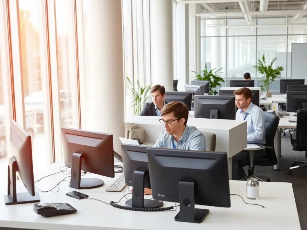 A growing business with expanding communication needs, demonstrating the scalability of SIP trunking to accommodate business growth.