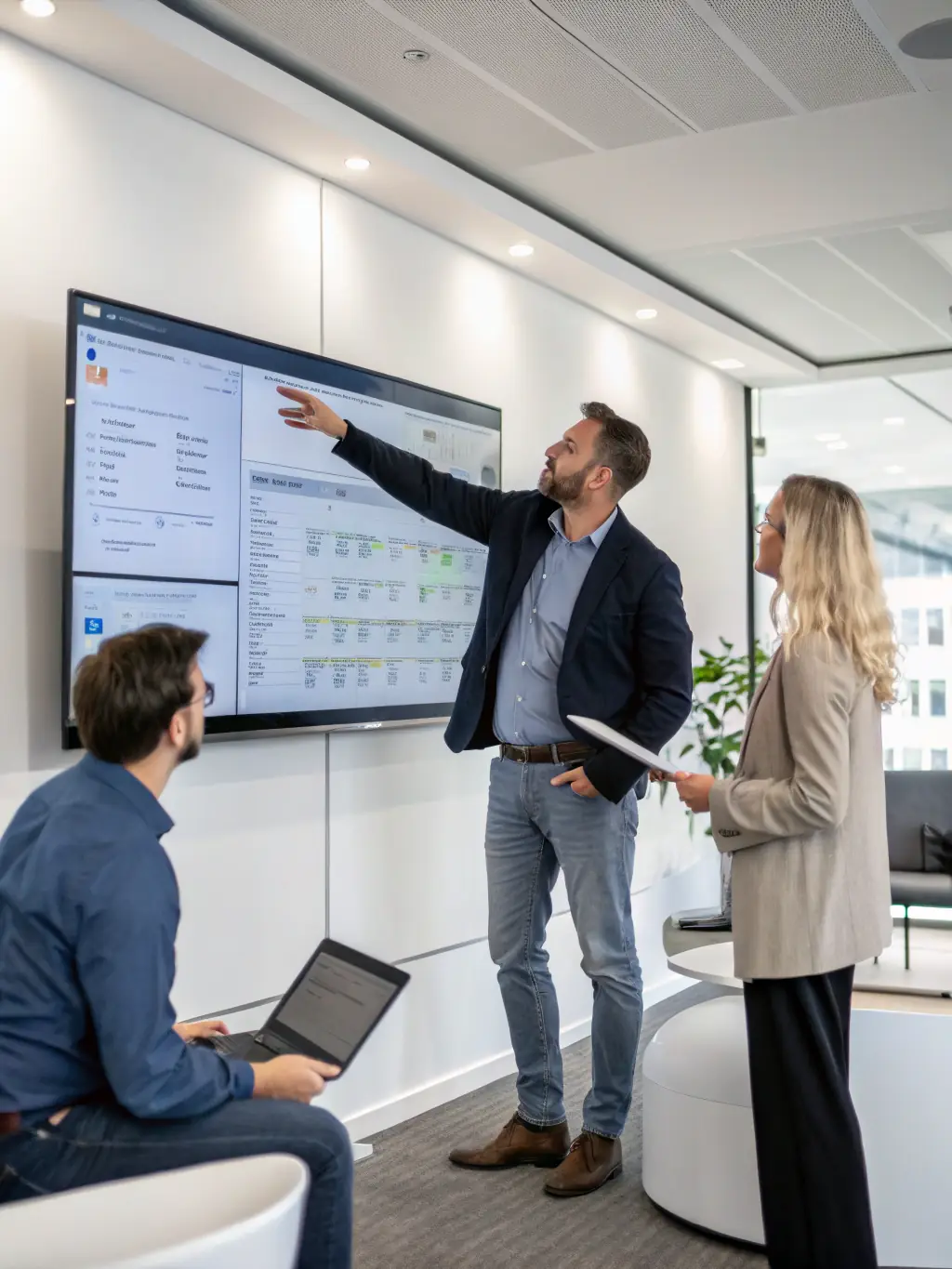 A project manager overseeing a large-scale network installation across multiple office locations, highlighting DataTel 360's experience with multi-site deployments.