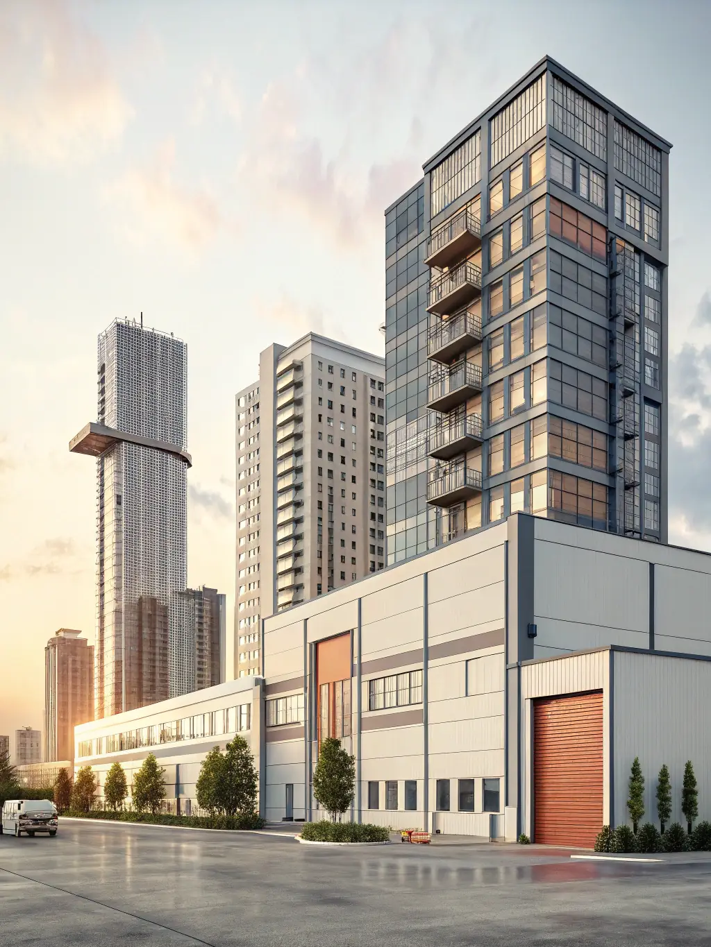 A visual representation of scalability, such as a growing tree or a building expanding, symbolizing the ability to easily add or remove phone lines as needed.