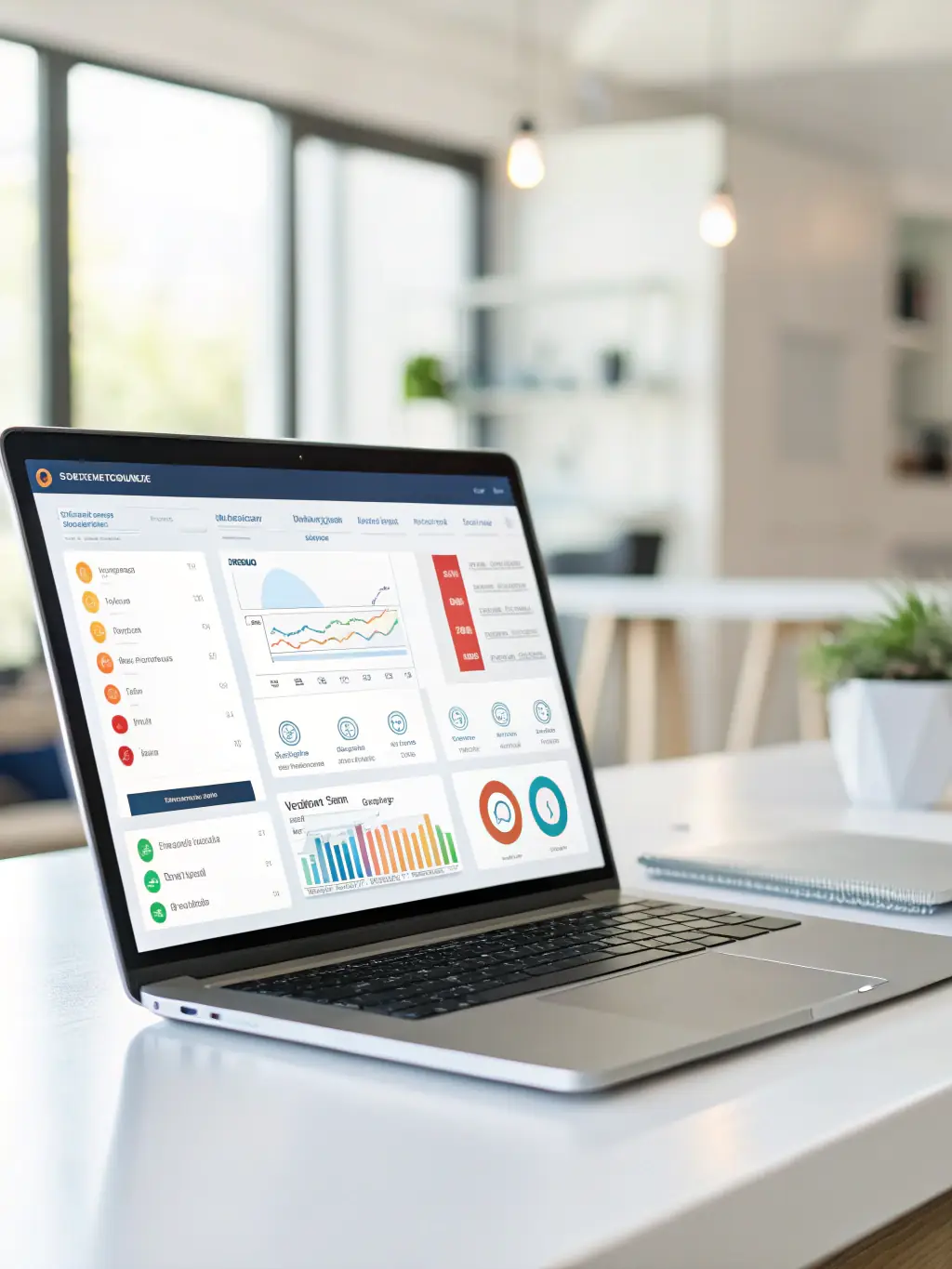 A cloud PBX dashboard interface, highlighting the user-friendly management of DataTel 360's cloud-based phone systems.