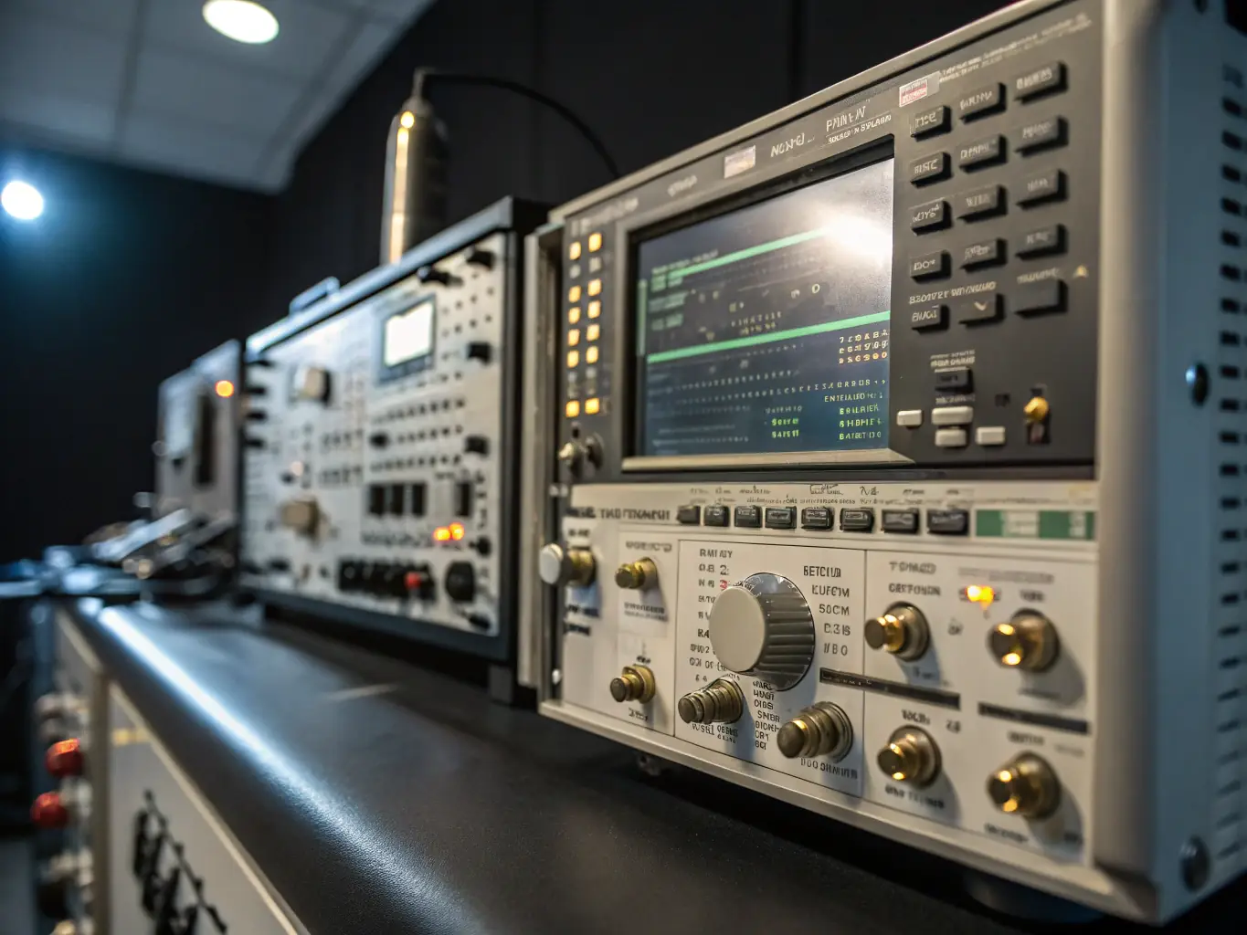 An image of a fiber optic cable being tested with advanced equipment, highlighting DataTel 360's commitment to quality assurance and performance verification.