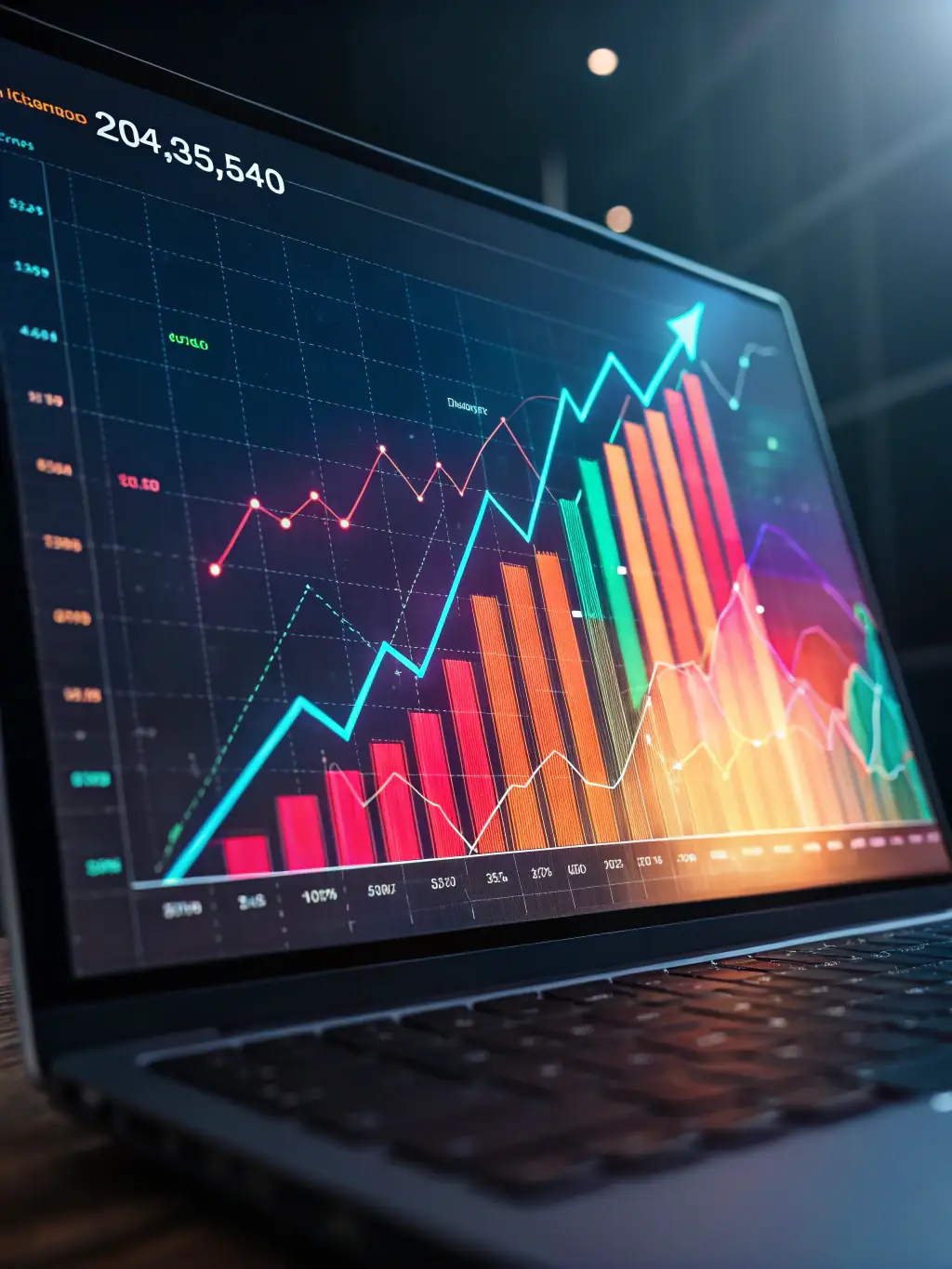 A network monitoring dashboard displaying uptime metrics, illustrating the reliability and reduced downtime achieved through DataTel 360's services.