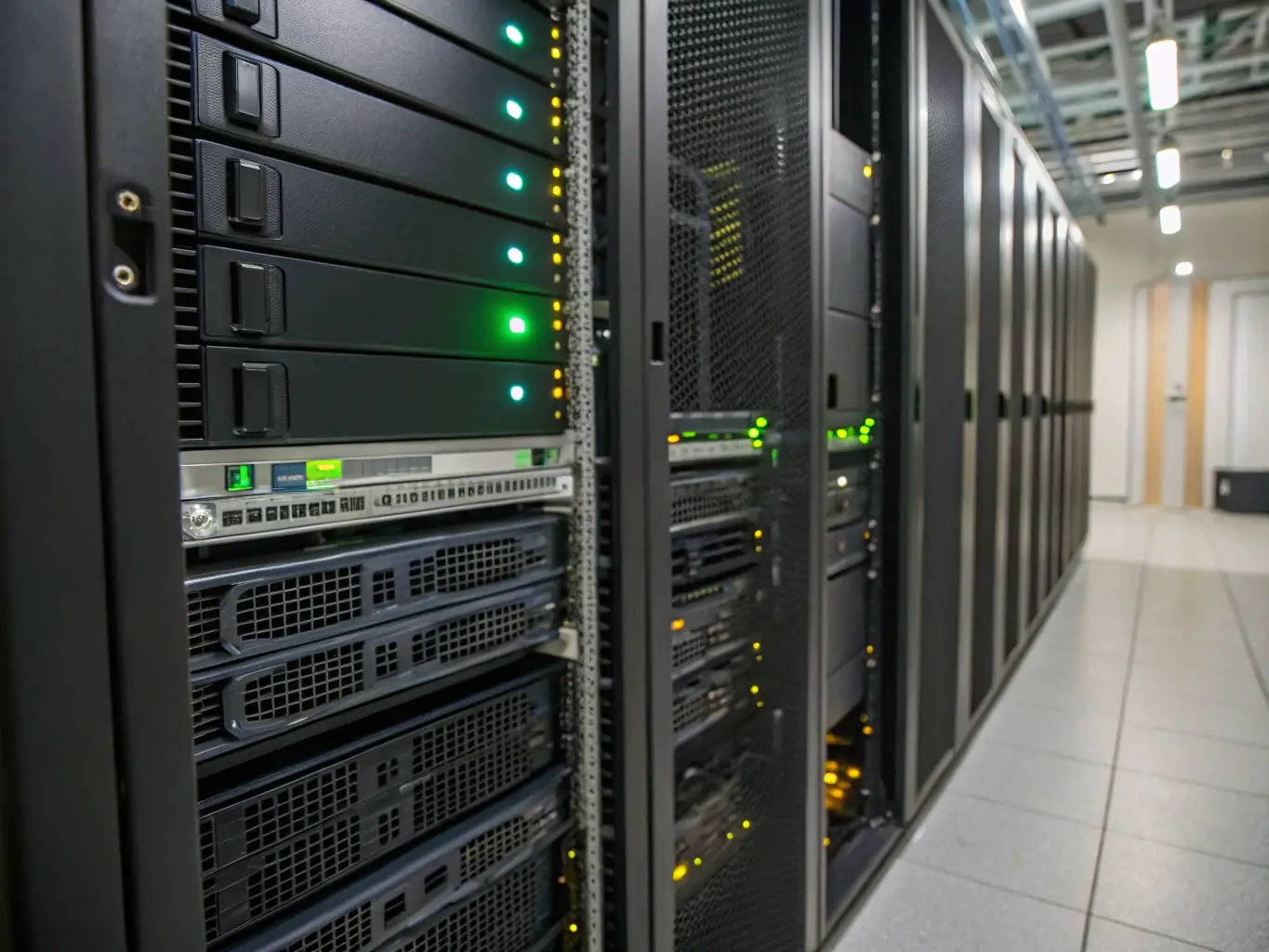 An image showing a network rack with neatly organized and labeled cables, emphasizing the importance of proper cable management for network efficiency and troubleshooting.
