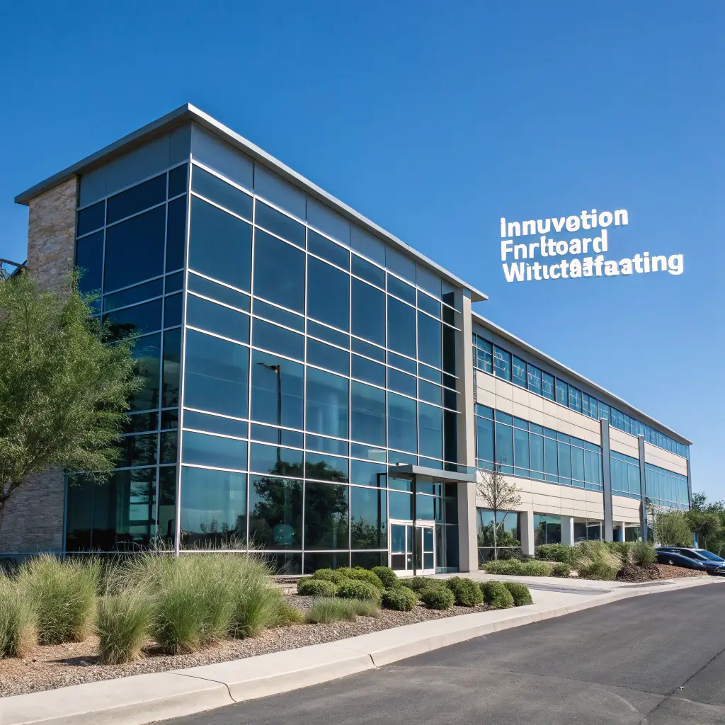 A modern office building with glass windows, representing the commercial real estate industry.