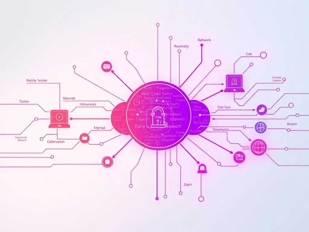 A network diagram illustrating the scalability of DataTel 360's network solutions, showing how businesses can easily expand their network infrastructure as they grow.