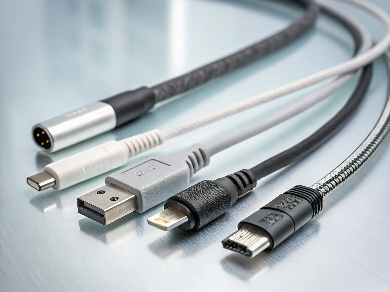 A high-resolution image of a Cat6a cable, emphasizing its robust construction and shielding, designed for long-distance 10 Gbps connections in a large enterprise network.