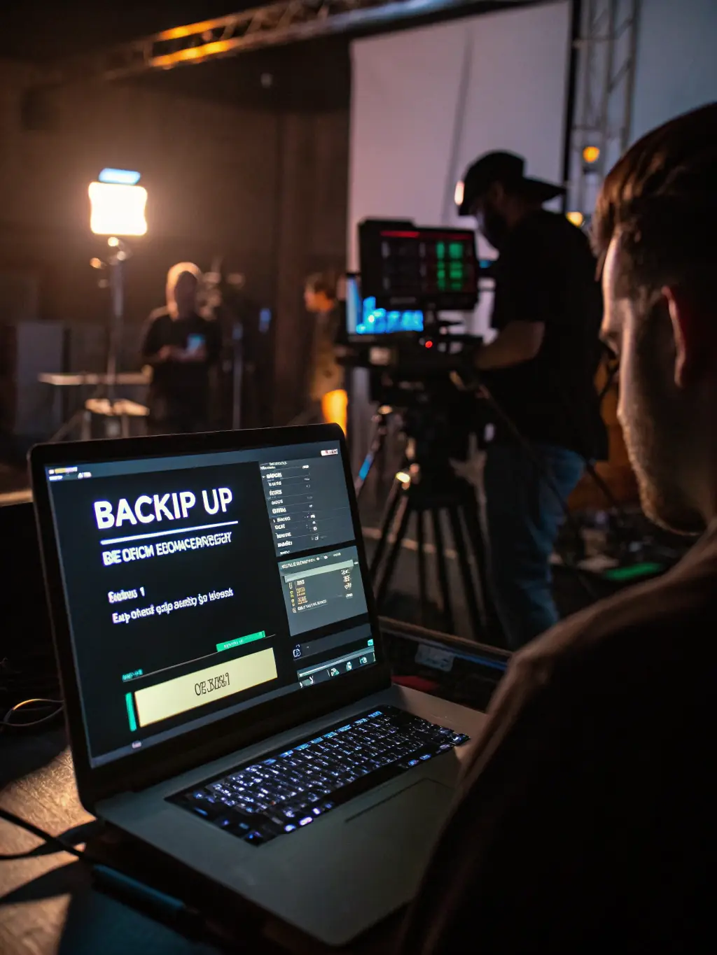A server being quickly restored with a progress bar showing rapid recovery, emphasizing DataTel 360's commitment to minimizing downtime.