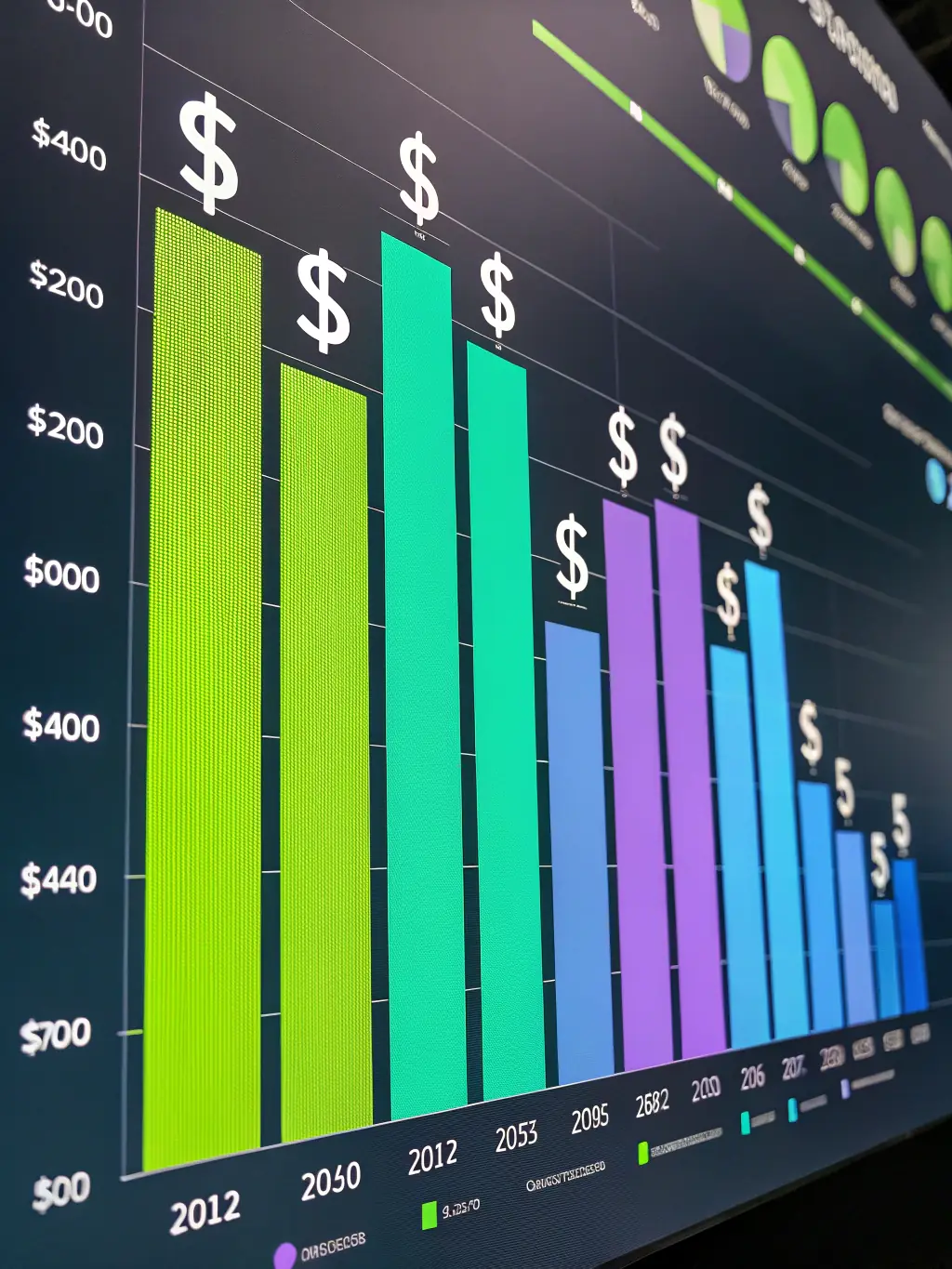 A visual representation of cost savings, such as a graph showing reduced communication expenses after implementing a VoIP system.
