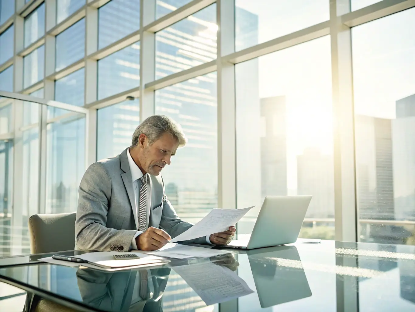 A busy legal firm with lawyers consulting with clients, highlighting the AI Receptionist's role in managing client communications.