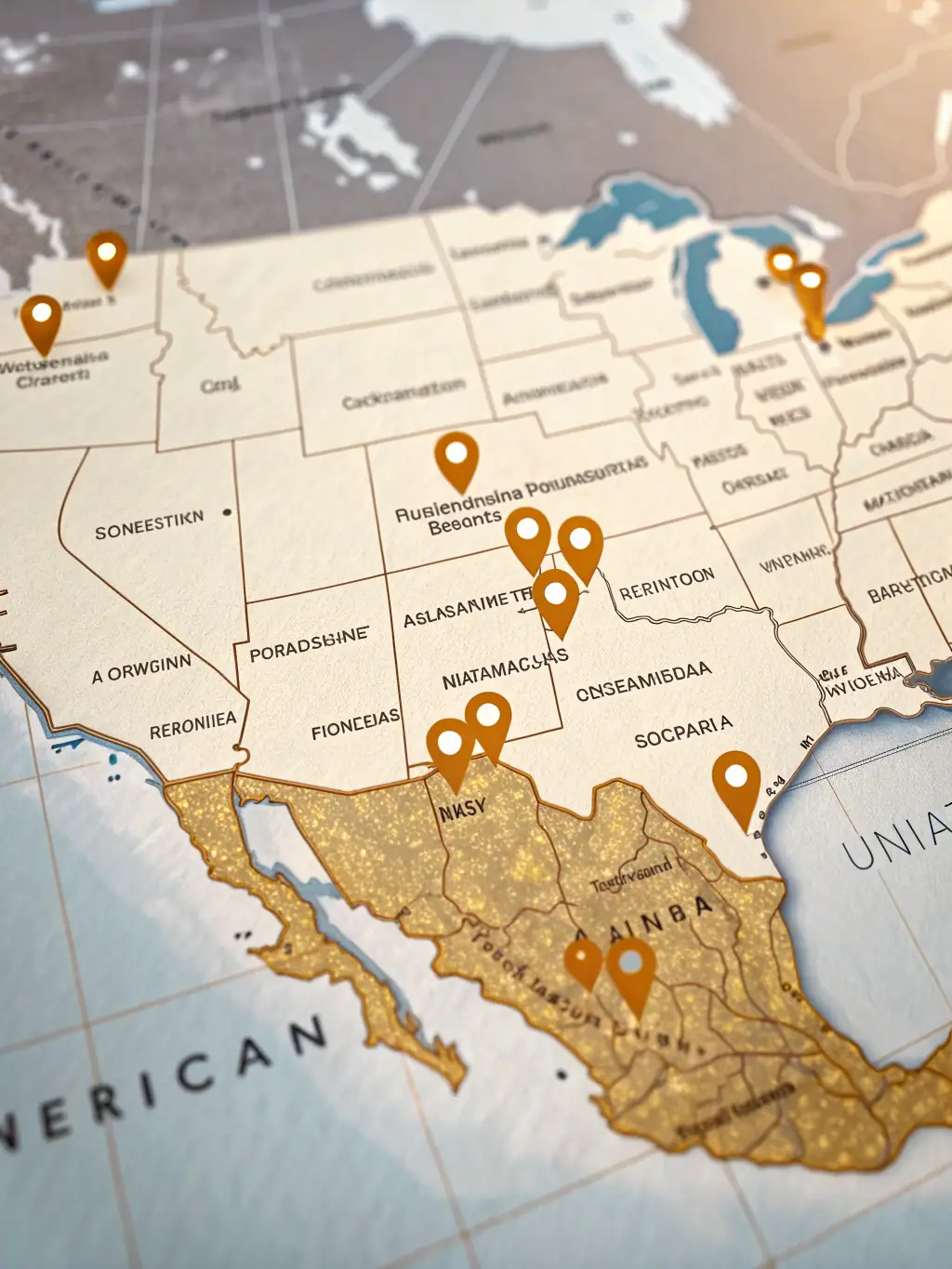 A map of the United States highlighting DataTel 360's nationwide service coverage, indicating their ability to support clients across the country.