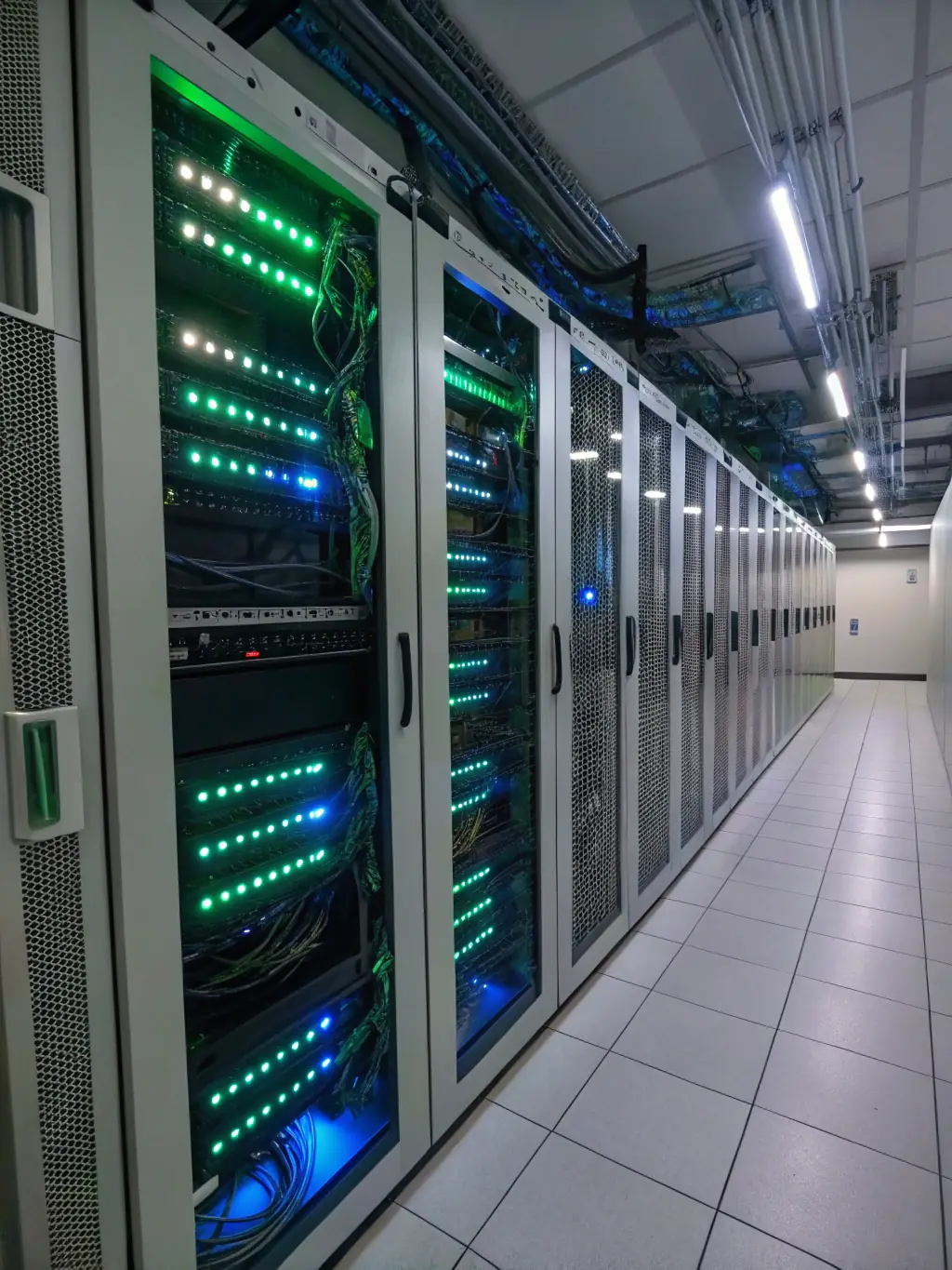 An image showcasing a clean and organized server room installation completed by DataTel 360, emphasizing the neatness and professionalism of their work.