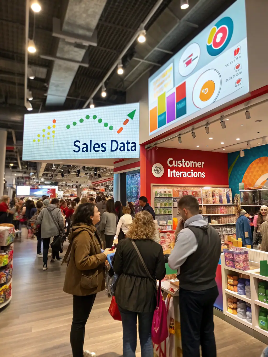 A vibrant retail space in Atlanta with integrated VoIP systems and secure Wi-Fi, demonstrating DataTel 360's capabilities in retail technology solutions.