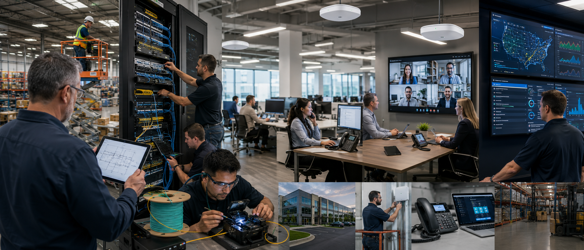 DataTel 360 commercial telecom and IT infrastructure services in Atlanta — structured cabling, fiber, and Cloud VoIP
