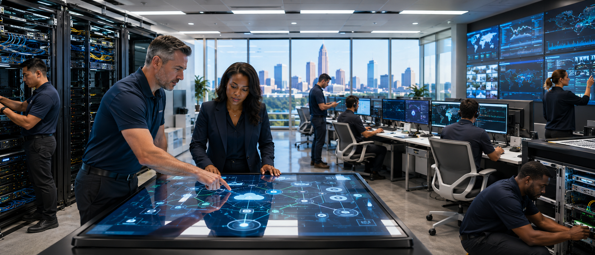 DataTel 360 business technology solutions in Atlanta — Cloud VoIP, fiber optics, and network infrastructure